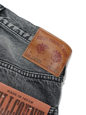 画像11: 【 FULLCOUNT（フルカウント） 】　【 13.75oz. 】 レギュラーストレートブラックジーンズ　[ Black Straight Denim "Dartford Splatter" ] [ Used Wash ]