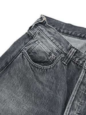 画像4: 【 FULLCOUNT（フルカウント） 】　【 13.75oz. 】 レギュラーストレートブラックジーンズ　[ Black Straight Denim "Dartford Splatter" ] [ Used Wash ]