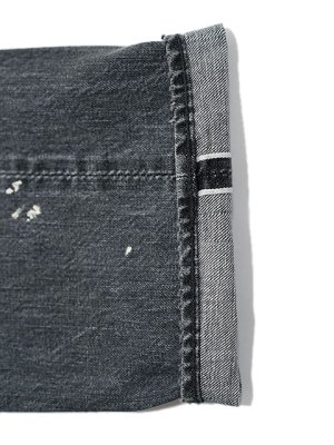 画像7: 【 FULLCOUNT（フルカウント） 】　【 13.75oz. 】 レギュラーストレートブラックジーンズ　[ Black Straight Denim "Dartford Splatter" ] [ Used Wash ]