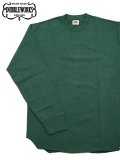 【 DUBBLEWORKS（ダブルワークス） 】　ヘヴィウエイト長袖Tシャツ [ Heavy Weight Long Sleeve Tee ] [ GREEN ] 【 メール便可 】