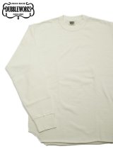 【 DUBBLEWORKS（ダブルワークス） 】　ヘヴィウエイト長袖Tシャツ [ Heavy Weight Long Sleeve Tee ] [ OFF WHITE ] 【 メール便可 】