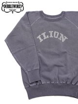 【 DUBBLEWORKS（ダブルワークス） 】　ピグメントプリントスウェット　[ FADED SWEAT SHIRTS ] [ ILION ] [ PD.NAVY ]