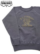 【 DUBBLEWORKS（ダブルワークス） 】　ピグメントプリントスウェット　[ FADED SWEAT SHIRTS ] [ COUGARS ] [ PD.NAVY ]