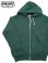 画像1: 【 DUBBLEWORKS（ダブルワークス） 】　吊り編みフルジップスウェットパーカー　[ Tsuriami Zip-Up Sweat Parka ] [ GREEN ] (1)