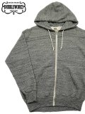 【 DUBBLEWORKS（ダブルワークス） 】　吊り編みフルジップスウェットパーカー　[ Tsuriami Zip-Up Sweat Parka ] [ H.CHARCOAL ]