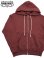 画像1: 【 DUBBLEWORKS（ダブルワークス） 】　吊り編みフルジップスウェットパーカー　[ Tsuriami Zip-Up Sweat Parka ] [ BURGUNDY ] (1)