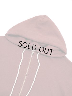 画像3: 【 DUBBLEWORKS（ダブルワークス） 】　吊り編みフルジップスウェットパーカー　[ Tsuriami Zip-Up Sweat Parka ] [ BURGUNDY ]