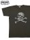 画像1: 【 DUBBLEWORKS（ダブルワークス） 】　プリントTシャツ [ Printed Tee ] [ SKULL AND BONES ] [ SUMIKURO ] 【 メール便可 】 (1)