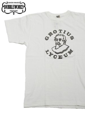 画像1: 【 DUBBLEWORKS（ダブルワークス） 】　プリントTシャツ [ Printed Tee ] [ GROTIUS ] [ OFF WHITE ] 【 メール便可 】