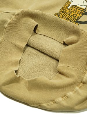 画像7: 【 DUBBLEWORKS（ダブルワークス） 】　ピグメントプリントスウェットパーカー　[ FADED SWEAT HOODIE ] [ BEER ] [ PD.DARK BEIGE ]