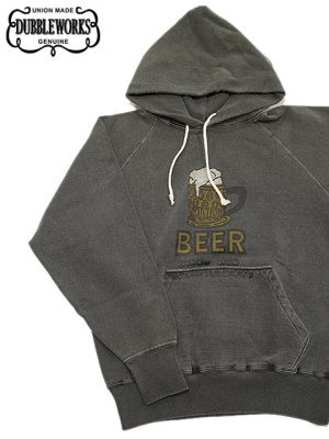画像3: 【 DUBBLEWORKS（ダブルワークス） 】　ピグメントプリントスウェットパーカー　[ FADED SWEAT HOODIE ] [ BEER ] [ PD.SUMIKURO ]