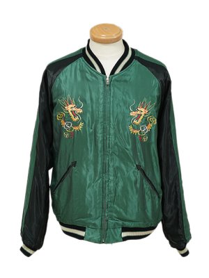 画像10: 【 TAILOR TOYO(テーラー東洋） 】 別珍 × アセテートスカジャン [ Velveteen ( Two-tone ) Souvenir Jacket ] [ TIGER HEAD × GOLD DRAGON ]