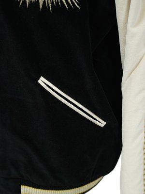 画像6: 【 TAILOR TOYO(テーラー東洋） 】 別珍 × アセテートスカジャン [ Velveteen ( Two-tone ) Souvenir Jacket ] [ TIGER HEAD × GOLD DRAGON ]