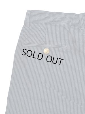 画像7: 【 STUDIO D'ARTISAN（ステュディオダルチザン） 】　レイルロードヒッコリーショーツ　[ Navy Hickory ]