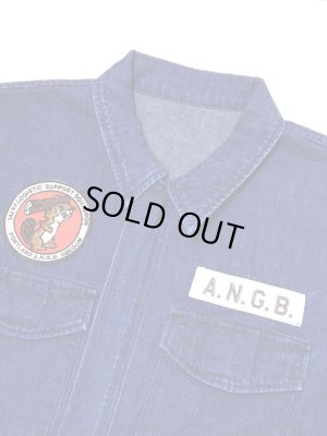 画像3: 【 Pherrow's（フェローズ） 】　ミリタリーシャツジャケット [ ANGB ] [ 10oz.ネップデニム ]