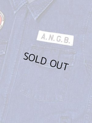 画像5: 【 Pherrow's（フェローズ） 】　ミリタリーシャツジャケット [ ANGB ] [ 10oz.ネップデニム ]