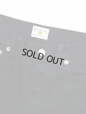 画像4: 【 Pherrow's（フェローズ） 】　テーパードコットンサテンパンツ　[ Cotton Sateen ]　[ BLACK ] 