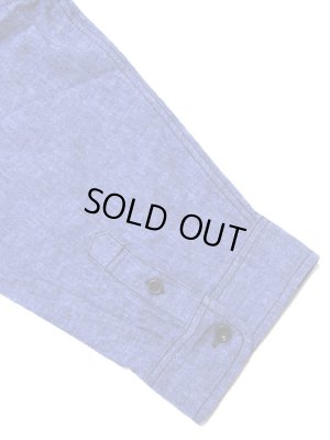 画像6: 【 Pherrow's（フェローズ） 】　七分袖コットンリネンシャンブレーボタンダウンシャツ [ BLUE ]