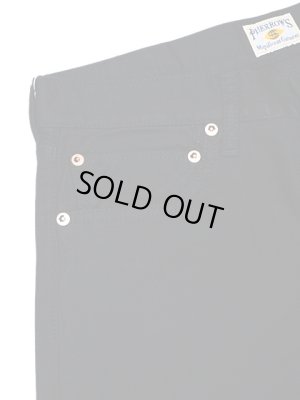 画像3: 【 Pherrow's（フェローズ） 】　テーパードコットンサージパンツ　[ Cotton Surge ]　[ BLACK ] 