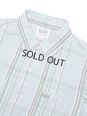 画像3: 【 Pherrow's（フェローズ） 】　ヘビーウェイトフランネルチェックシャツ　[ サックス ]