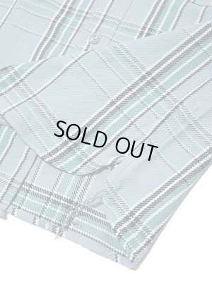 画像8: 【 Pherrow's（フェローズ） 】　ヘビーウェイトフランネルチェックシャツ　[ サックス ]