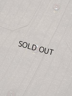 画像11: 【 Pherrow's（フェローズ） 】 ネップヘリンボーンワークシャツ [ Air Corp Engineer Team ]