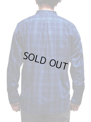 画像2: 【 Pherrow's（フェローズ） 】　バンドカラープルオーバーワークシャツ　[ Band Coller Pullover Work Shirts ]　[ INDIGO CHECK ]