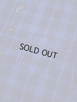 画像5: 【 Pherrow's（フェローズ） 】　バンドカラープルオーバーワークシャツ　[ Band Coller Pullover Work Shirts ]　[ INDIGO CHECK ]