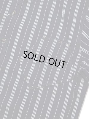 画像5: 【 Pherrow's（フェローズ） 】　ラウンドカラーワークシャツ　[ Round Collar  Work Shirts ]　[ BLACK STRIPE ]