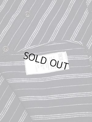 画像7: 【 Pherrow's（フェローズ） 】　ラウンドカラーワークシャツ　[ Round Collar  Work Shirts ]　[ BLACK STRIPE ]