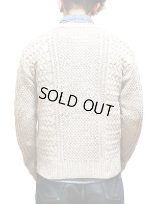 画像2: 【 Pherrow's（フェローズ） 】 ローゲージニットカーディガン　[ NATURAL ]