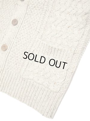 画像4: 【 Pherrow's（フェローズ） 】 ローゲージニットカーディガン　[ NATURAL ]