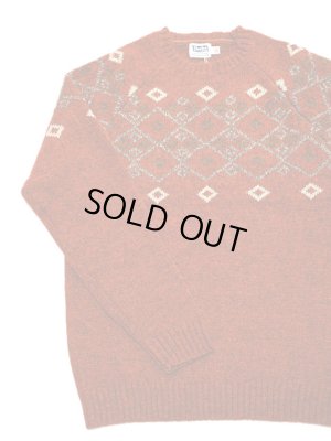 画像3: 【 Pherrow's（フェローズ） 】　◇柄ジャガードニットセーター　[ Jacquard Knit Sweater ]　[ ORANGE ]