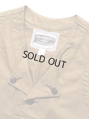 画像3: 【 Pherrow's（フェローズ） 】　コットンダックハンティングベスト　[ Cotton Duck Hunting Vest ]