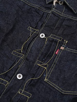 画像5: 【 Little Hand（リトルハンド） 】　【 13.5oz 】 大戦モデルデニムジャケット [ 1st Type WWII Model ] [ T-Back ] [ One Wash ]