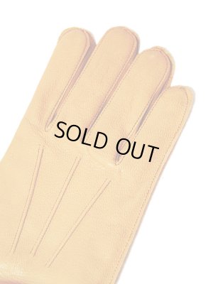 画像2: 【 BUZZ RICKSON'S（バズリクソンズ） 】 レザーグローブ [ A-10 LEATHER GLOVE ] [ C/BROWN BROWN RIB ] 再入荷！