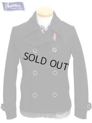 画像2: 【 Pherrow's（フェローズ） 】 オリジナルショートPコート [ ウールメルトン ] [ NAVY ] 再入荷！