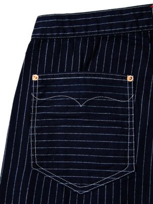 画像3: 【 Pherrow's（フェローズ） 】 ウォバッシュストライプワークパンツ [ 30's MODEL ] [ Indigo Wabash ]