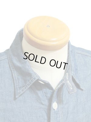 画像3: 【 UES（ウエス） 】 インディゴシャンブレーワークシャツ [ Work Shirts ] [ Indigo ]