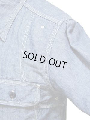 画像4: 【 Pherrow's（フェローズ） 】 シャンブレーワークシャツ [ BLUE CHAMBRAY ]
