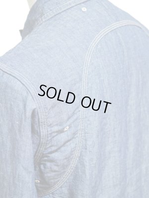 画像5: 【 Pherrow's（フェローズ） 】 シャンブレーワークシャツ [ BLUE CHAMBRAY ]