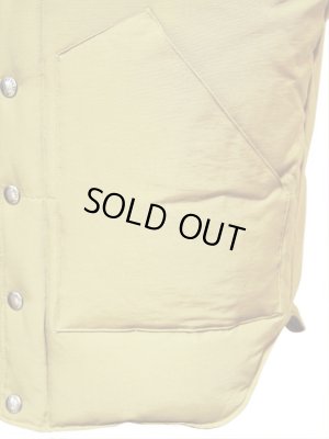 画像4: 【 SUGAR CANE（シュガーケン） 】 コットンナイロンレザーヨークダウンベスト [ COTTON/NYLON LEATHER YOKE DOWN VEST ] 再入荷！