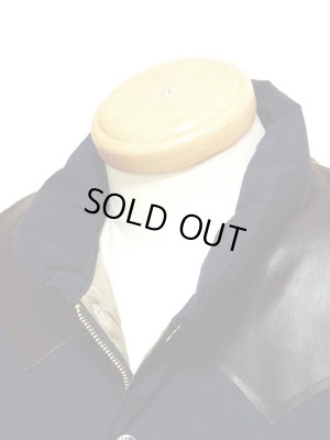 画像3: 【 SUGAR CANE（シュガーケン） 】 コットンナイロンレザーヨークダウンベスト [ COTTON/NYLON LEATHER YOKE DOWN VEST ] 再入荷！