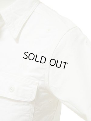画像4: 【 Pherrow's（フェローズ） 】 シャンブレーワークシャツ [ WHITE CHAMBRAY ]