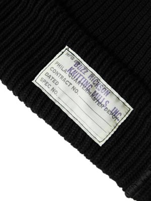 画像3: 【 メール便可 】 【 BUZZ RICKSON'S（バズリクソンズ） 】 U.S.N. WATCH CAP [ COTTON VERSION ] [ BLACK ] 