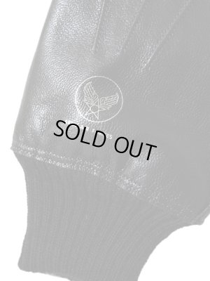 画像4: 【 BUZZ RICKSON'S×William Gibson（バズリクソンズ×ウィリアムギブソン） 】  レザーグローブ [ A-10 LEATHER GLOVE ] [ BLACK BLACK RIB ] 再入荷！