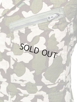 画像3: 【 SUGAR CANE×Mister Freedom（シュガーケン×ミスターフリーダム） 】 【 7.8oz. 】HBT EXPERIMENTAL CAMO EVAC JACKET [ SAIGON COWBOY ]