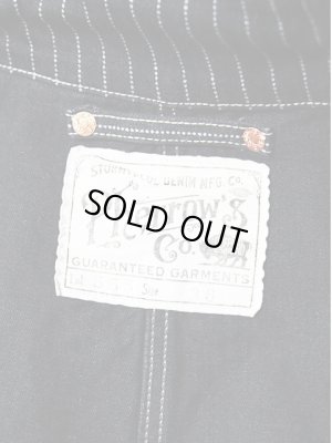 画像13: 【 Pherrow's（フェローズ） 】 ウォバッシュストライプカバーオール [ BLACK WABASH ] [ 1920 MODEL ] 