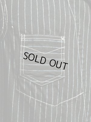 画像4: 【 Pherrow's（フェローズ） 】 ウォバッシュストライプカバーオール [ BLACK WABASH ] [ 1920 MODEL ] 