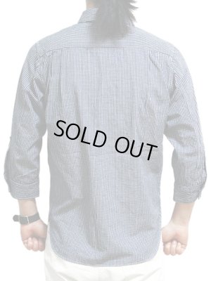 画像2: 【 JELADO（ジェラード） 】 七分袖インディゴチェックワークシャツ [ LOWER SHIRTS ] 再入荷！